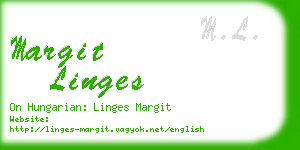 margit linges business card